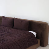 studio ziggy cotton duvet - chocolate