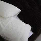studio ziggy cotton pillowcases - white