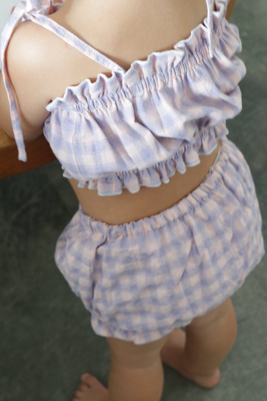 ziggy top - purple check