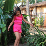 bobbie crop top - pink / red