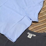 studio ziggy cotton (women's) baby tee - sky blue
