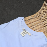 studio ziggy cotton (women's) baby tee - sky blue