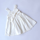 yasmin wrap dress - off white stripe