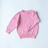 leon knit sweater - barbie