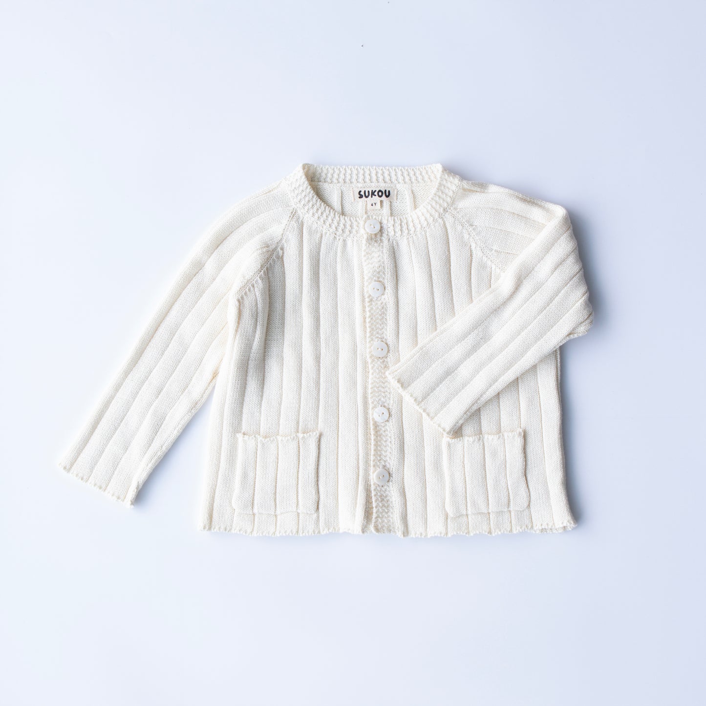 riley knit cardigan - off white