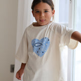 bandit heart t-shirt - cream