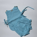 gigi bloomer set - blue check