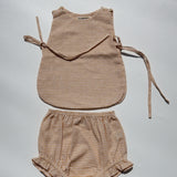 gigi bloomer set - orange check