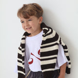 banjo knit sweater - chocolate stripe PRE ORDER