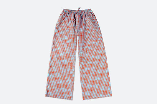jacques women's pants - red / blue check