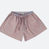 lottie women's short - red / blue check