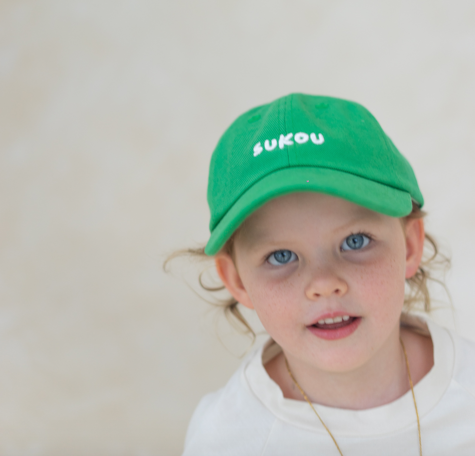 signature dad cap - green