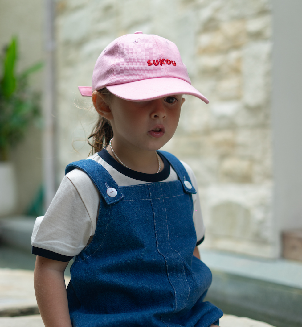 signature dad cap - pink