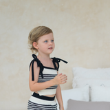 bobbie crop top - black / off white