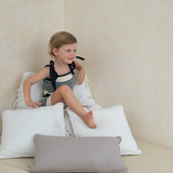 bobbie crop top - black / off white