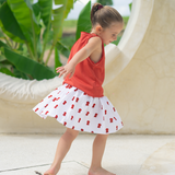 nika corduroy skirt - ladybug