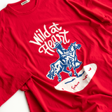 wild at heart women's boyfriend t-shirt