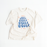 dream bigger women's boyfriend t-shirt