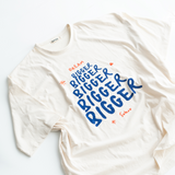 dream bigger women's boyfriend t-shirt