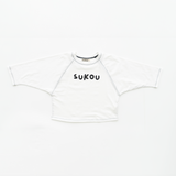 sukou signature long sleeved - white