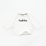 sukou signature long sleeved - white
