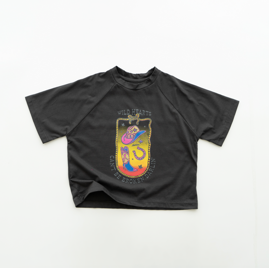 wild hearts can't be broken, darlin' t-shirt - charcoal