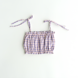 ziggy top - purple check