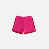 luca athletic bike shorts - pink / red
