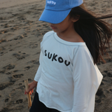 sukou signature long sleeved - white
