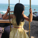 ziggy top - electric green check