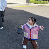 freddie reversible jacket - red / blue check