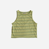 sukou lime stripe singlet