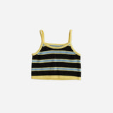 elke top - chocolate stripe