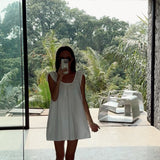 studio ziggy signature dress - white