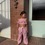 ziggy top - red / blue check