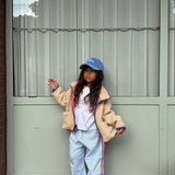 freddie reversible jacket - red / blue check