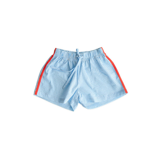 levi shorts - blue / red stripe