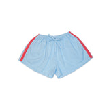 lottie women's short - blue / red stripe