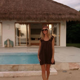 studio ziggy signature dress - chocolate