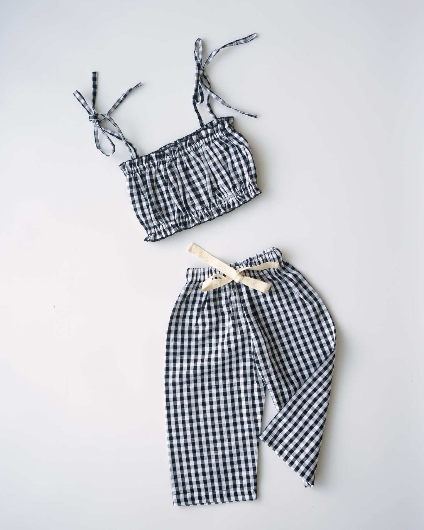 ziggy top - black gingham