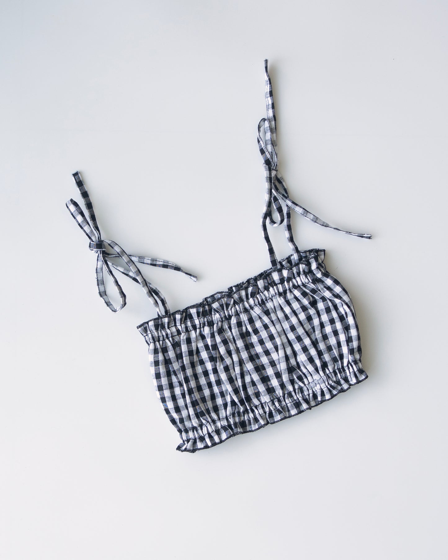 ziggy top - black gingham