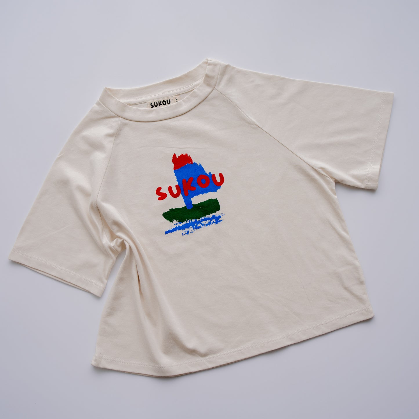 sail away sukou signature t-shirt - cream