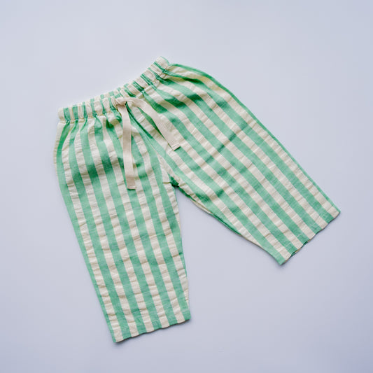 nova pants - green stripe