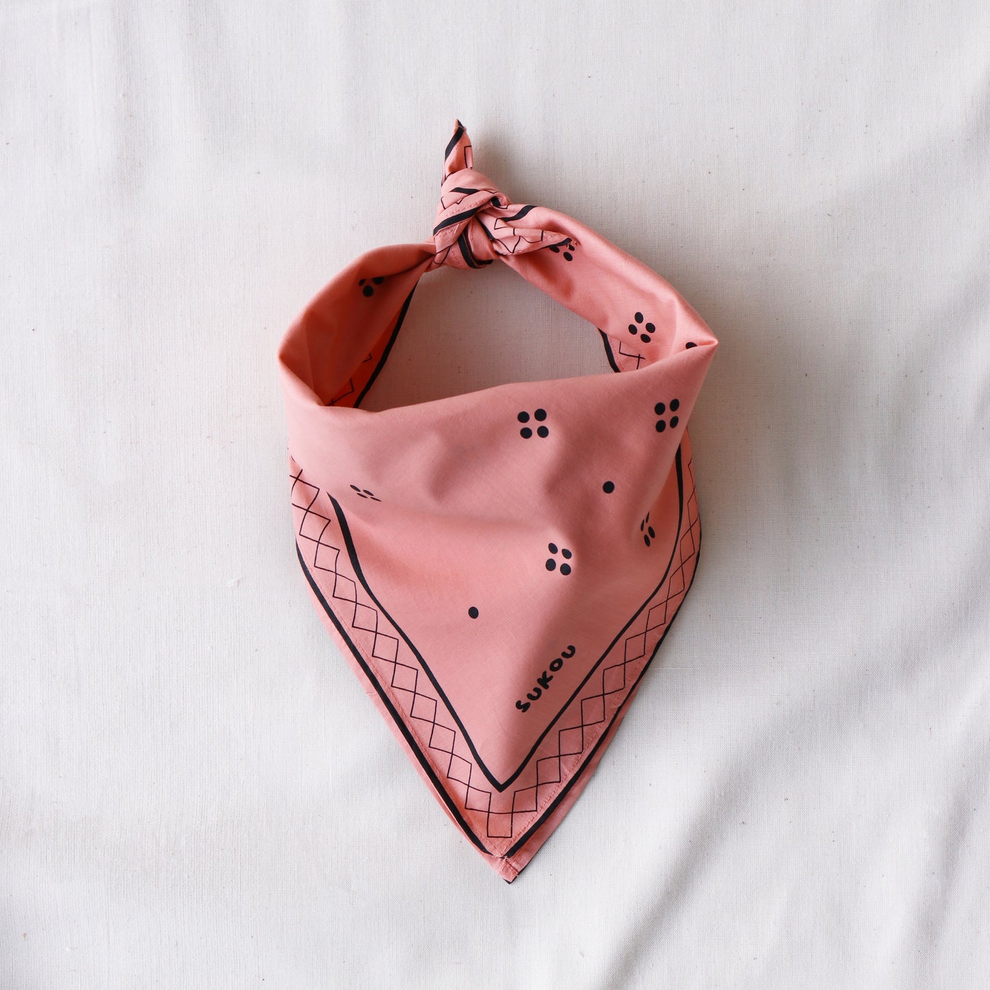 caramel pink bandana