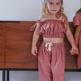 ziggy top - red check