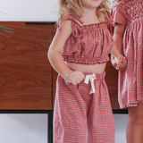 ziggy top - red check