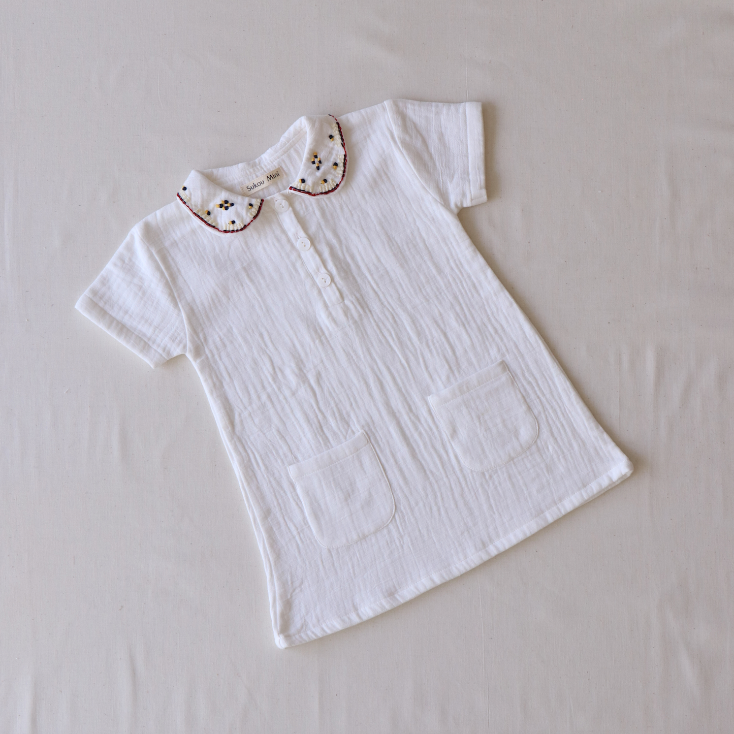 georgia hand embroidered tennis dress