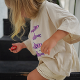 sukou signature t-shirt sardines - pink / blue